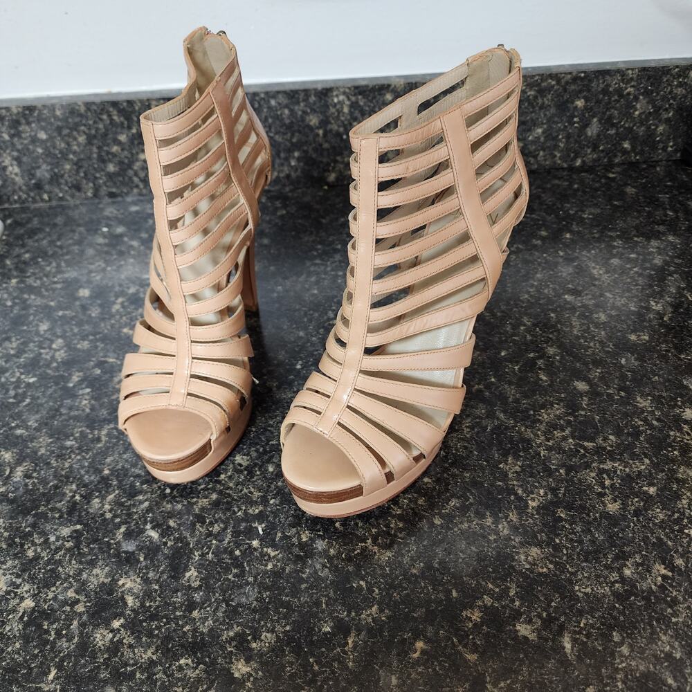 Joan and David Strappy Ankle Gladiator Stiletto Booties Size 7M